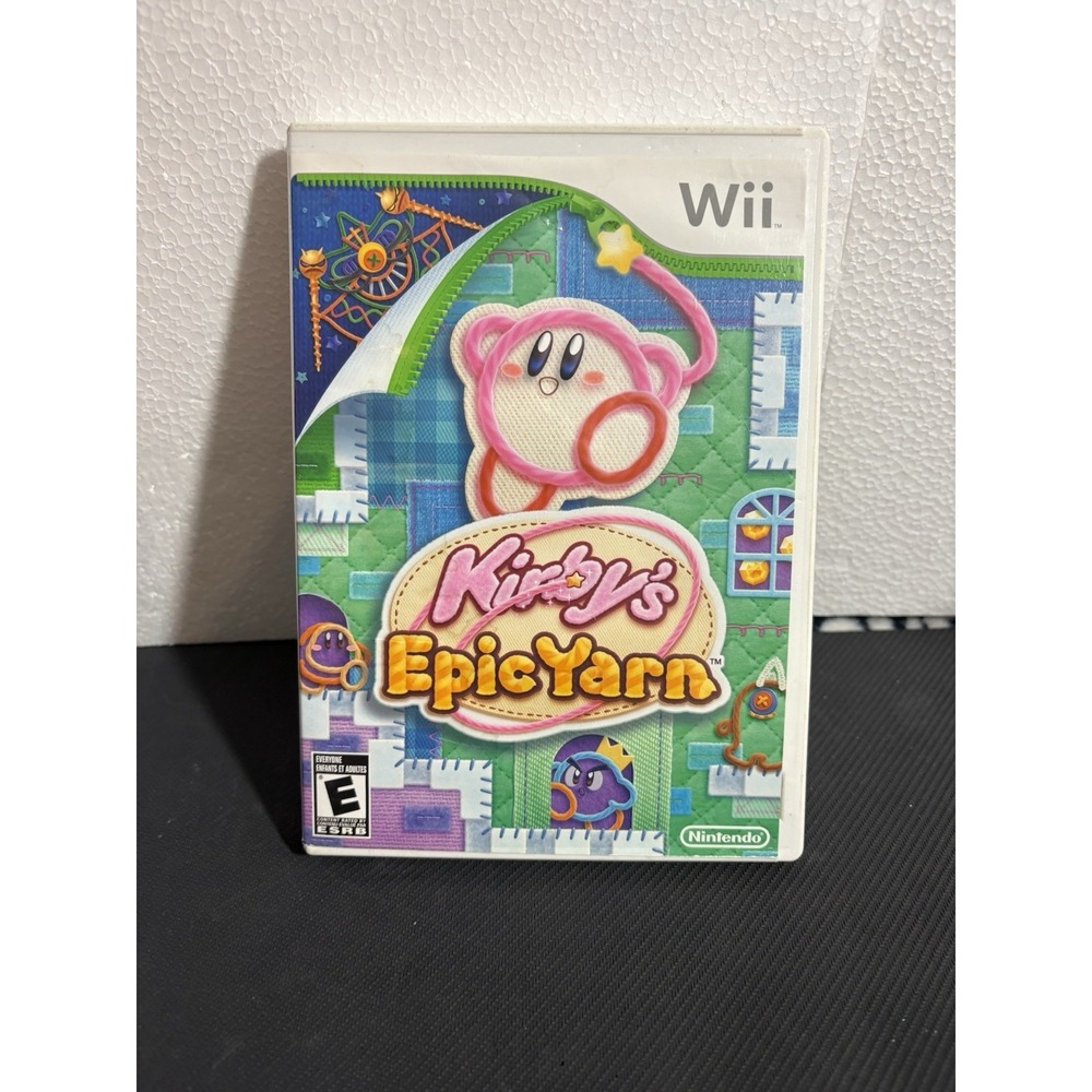 Kirby's Epic Yarn (Nintendo Wii, 2010) Complete CIB